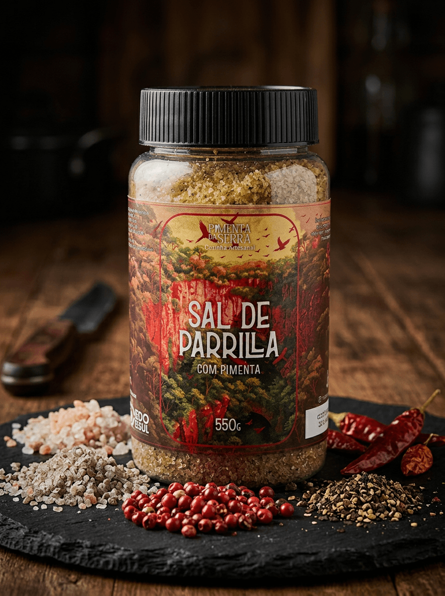 Sal de Parrilha com Pimenta